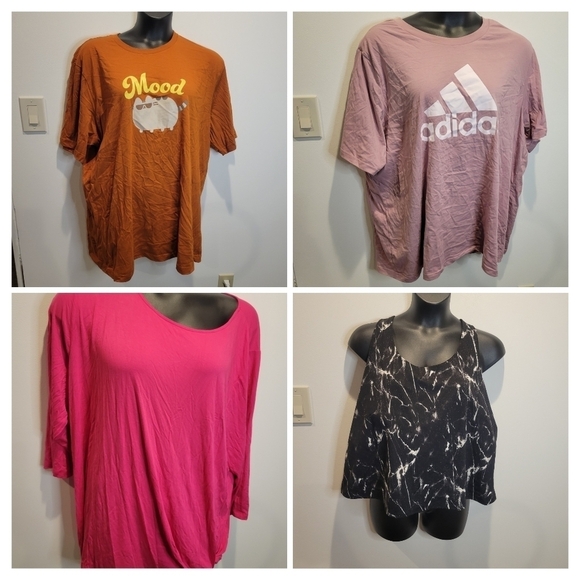 4x four tops bundle pusheen, Adidas, Catherine's, old navy - Picture 1 of 9